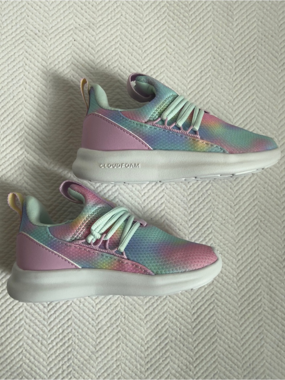 NWT Adidas Lite Racer Adapt 7.0 Girls Sneaker, Size 9 - Picture 4 of 8